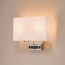 Load image into Gallery viewer, brushed-nickel-wall-sconce-with-switch