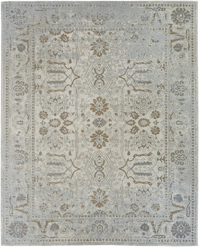 Jardin Beige/Mushroom 6 ft. x 9 ft. Area Rug