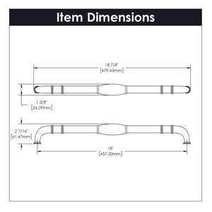 Appliance Pull 18 Inch Center to Center - Hickory Hardware