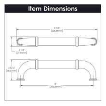 Load image into Gallery viewer, Appliance Pull - 8 Inch - Center to Center - Hickory Hardware