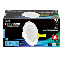 Load image into Gallery viewer, 5/6 Inch Recessed LED Downlights, 10.2 Watts, Standard Base Adapter, 925 lumens