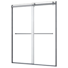 Load image into Gallery viewer, Semi - Frameless Sliding Shower Door With Clear Glass And Horizontal Handles - Lagoon