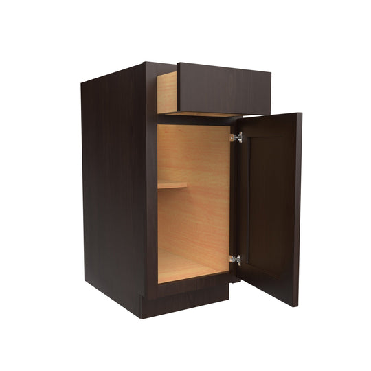 Luxor Espresso - 15"W x 34.5"H | Base Cabinet, Handicap