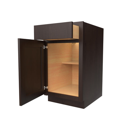 Luxor Espresso - 18"W x 34.5"H | Base Cabinet, Handicap