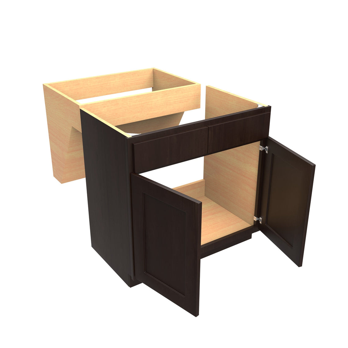 Luxor Espresso - Handicap Removable Sink Base Cabinet | 36