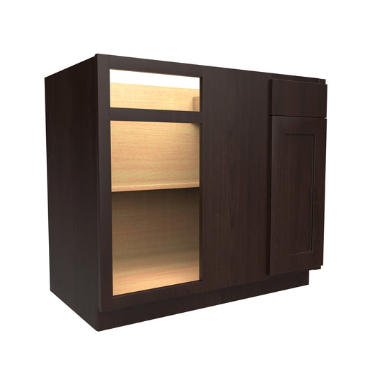 Luxor Espresso - Blind Base Cabinet | 39" W x 34.5"H x 24"D