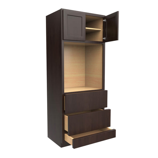Luxor Espresso - Single Oven Cabinet | 30"W x 84"H x 24"D