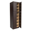 Load image into Gallery viewer, Luxor Espresso - Double Door Utility Cabinet | 24&quot;W x 84&quot;H x 24&quot;D
