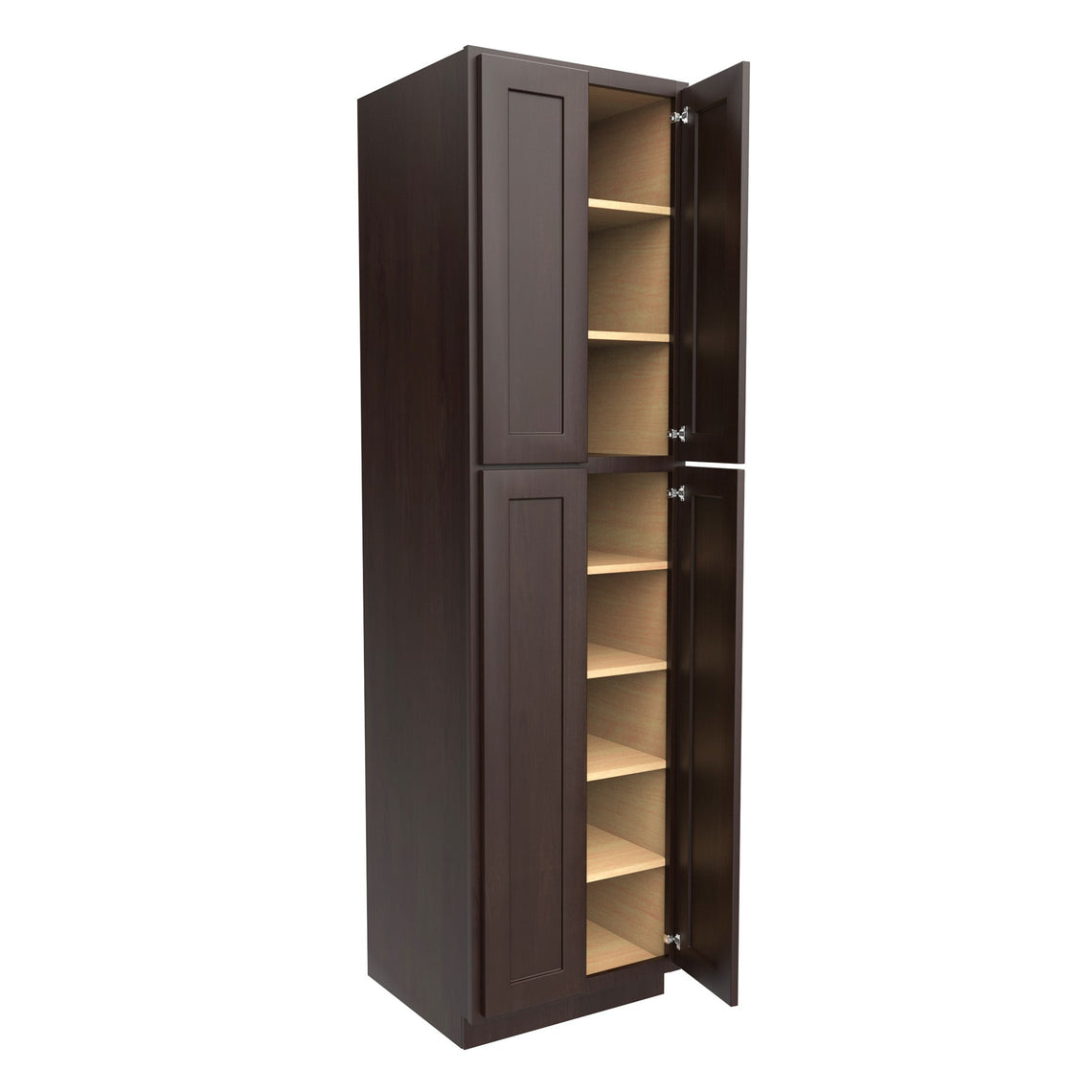 RTA Luxor Espresso - Double Door Utility Cabinet | 24