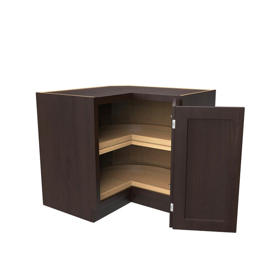 Luxor Espresso - Lazy Suzan Corner Base Cabinet | 33"W x 34.5"H x 24"D