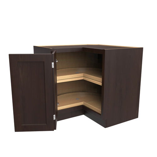 Luxor Espresso - Lazy Suzan Corner Base Cabinet | 36