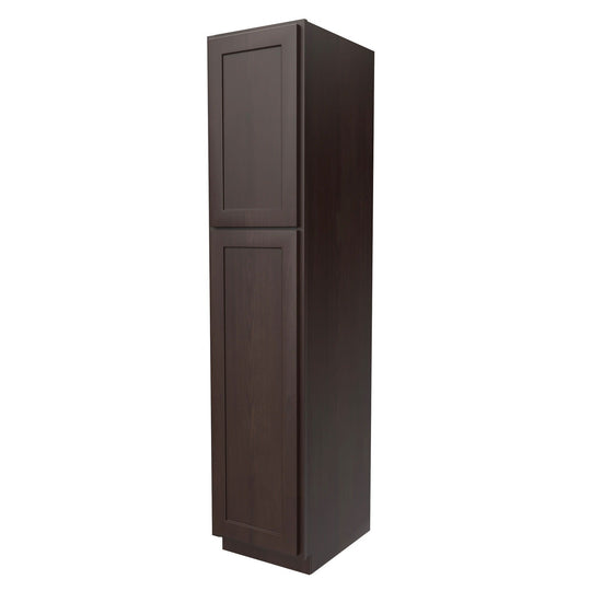 Luxor Espresso - Utility Cabinet | 18"W x 84"H x 24"D