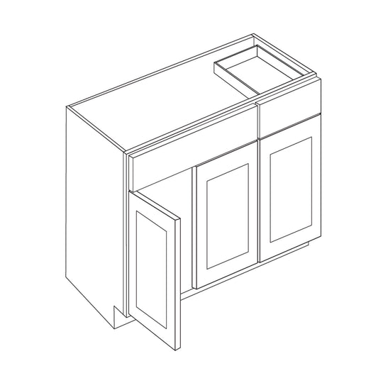 Luxor Espresso - -Single Door Base Vanity Cabinet | 42"W x 34.5"H x 21"D