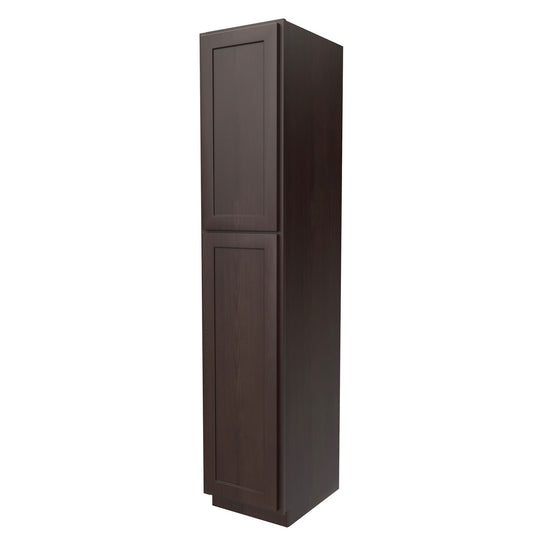 Luxor Espresso - Utility Cabinet | 18"W x 90"H x 24"D