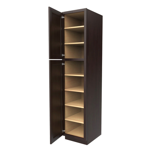 Luxor Espresso - Utility Cabinet | 18"W x 84"H x 24"D