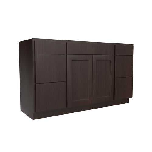 RTA Luxor Espresso - Single Door Base Vanity Cabinet | 48