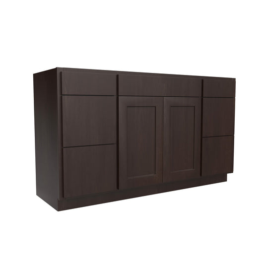 RTA Luxor Espresso - Single Door Base Vanity Cabinet | 48"W x 34.5"H x 21"D