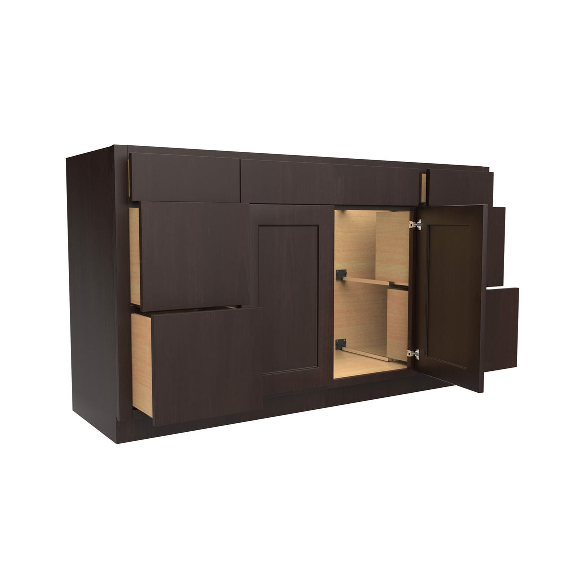RTA Luxor Espresso - Drawer Base Vanity Cabinet | 60