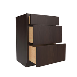 Luxor Espresso - 3 Drawer Vanity Cabinet | 24