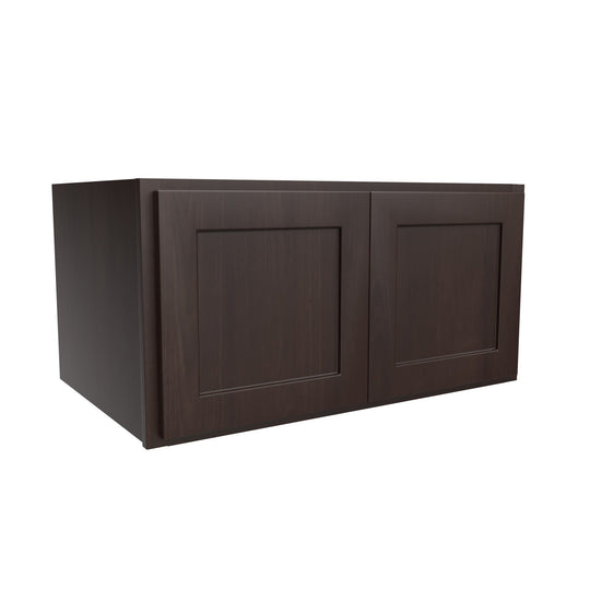 24 inch Deep Wall Cabinet | 36"W x 18"H x 24"D | RTA Luxor Espresso