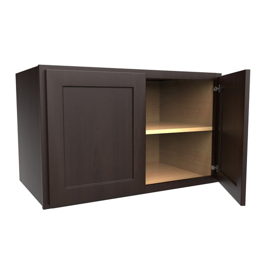 Luxor Espresso - 24" Deep Wall Cabinet | 39"W x 24"H x 24"D