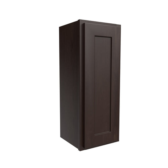 Single Door Wall Cabinet | 12"W x 30"H x 12"D | RTA Luxor Espresso