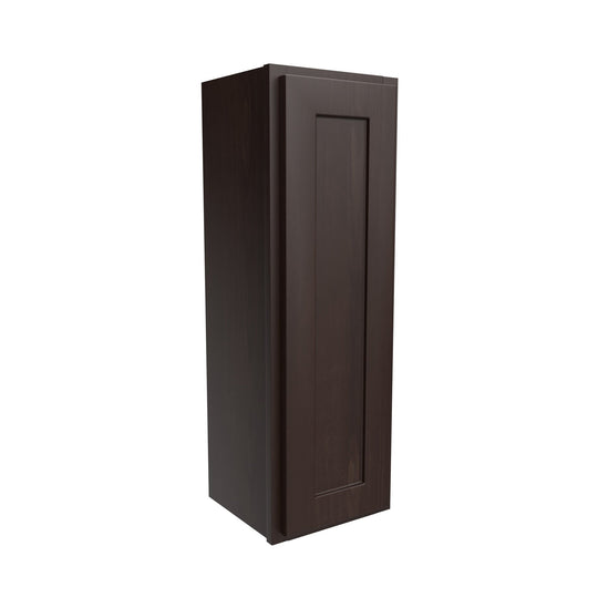 Single Door Wall Cabinet | 12"W x 36"H x 12"D | RTA Luxor Espresso