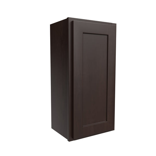 Single Door Wall Cabinet | 15"W x 30"H x 12"D | RTA Luxor Espresso
