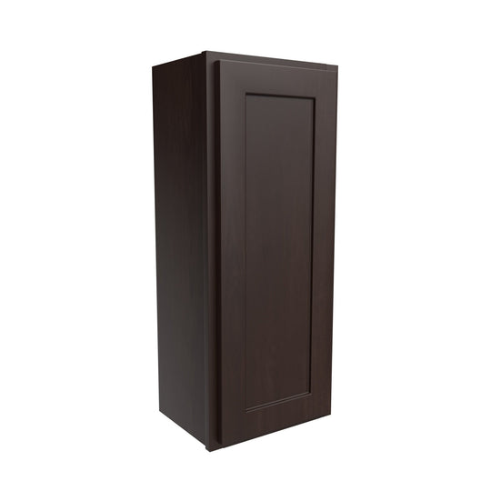 Single Door Wall Cabinet | 15"W x 36"H x 12"D | RTA Luxor Espresso