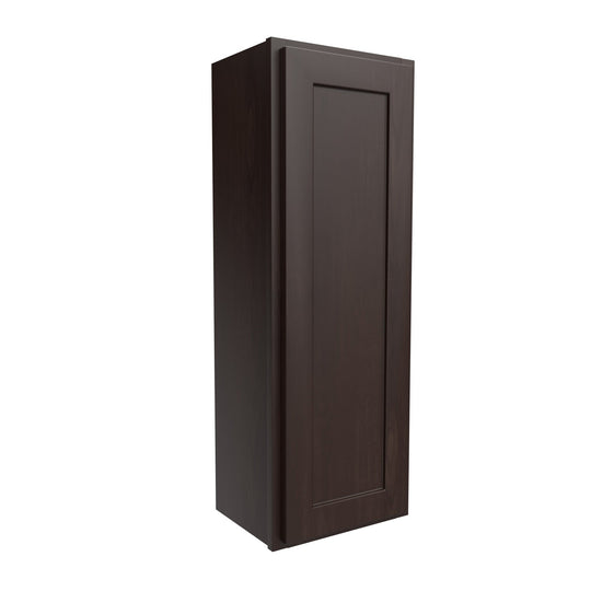 Luxor Espresso - Single Door Wall Cabinet | 15"W x 42"H x 12"D