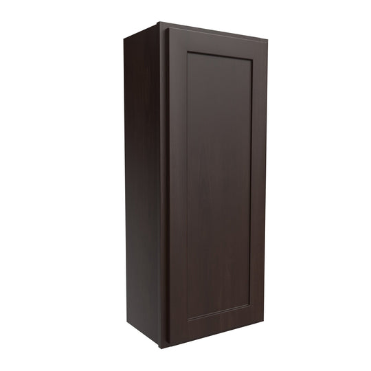 Single Door Wall Cabinet | 18"W x 42"H x 12"D | RTA Luxor Espresso