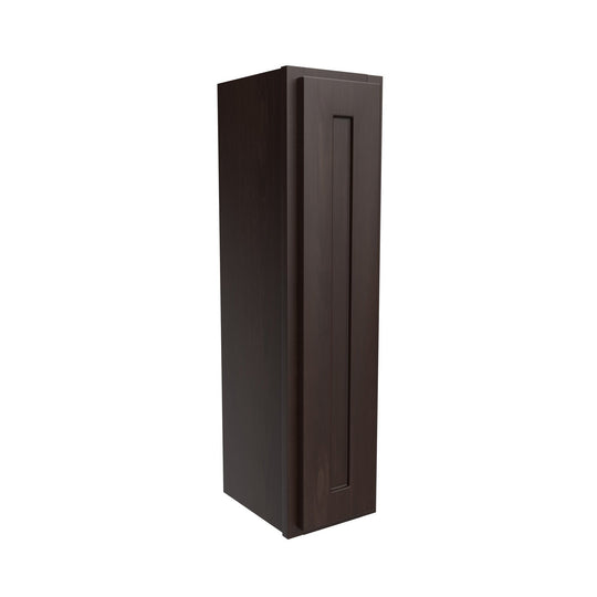 Luxor Espresso - Single Door Wall Cabinet | 9"W x 36"H x 12"D