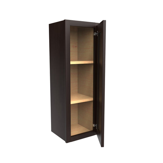 Luxor Espresso - Single Door Wall Cabinet | 12"W x 36"H x 12"D