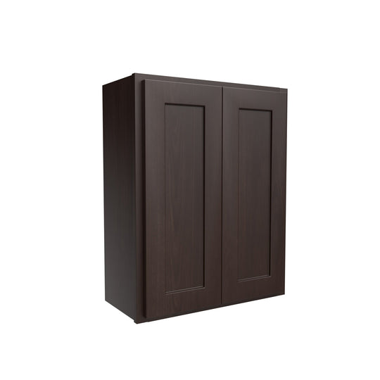 Luxor Espresso - Double Door Wall Cabinet | 24"W x 30"H x 12"D