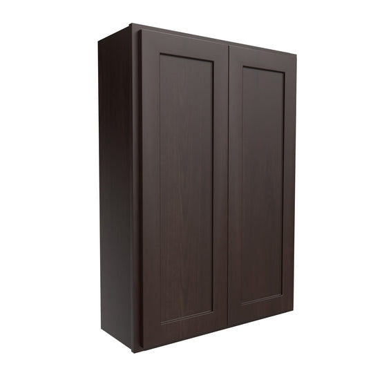 Luxor Espresso - Double Door Wall Cabinet | 30"W x 42"H x 12"D