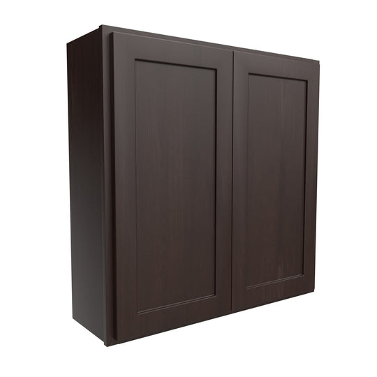 2 Door Wall Cabinet | 36"W x 36"H x 12"D | RTA Luxor Espresso