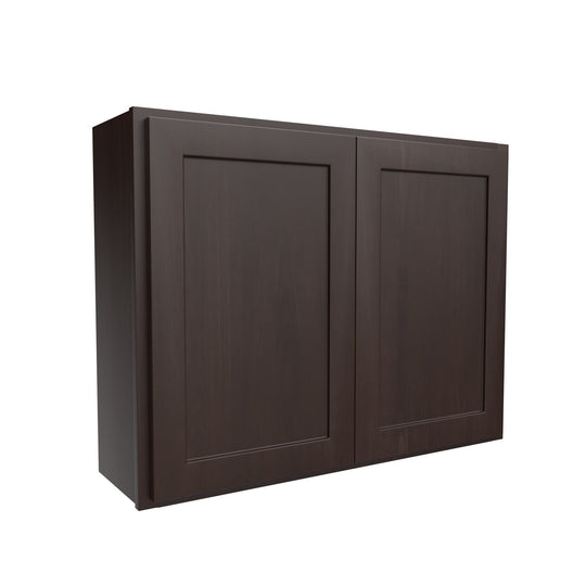 30 inch Wall Cabinet | 39"W x 30"H x 12"D | RTA Luxor Espresso
