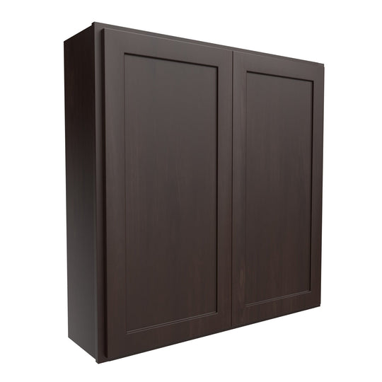 42 inch Wall Cabinet | 42"W x 42"H x 12"D | RTA Luxor Espresso