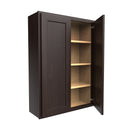 Load image into Gallery viewer, Luxor Espresso - Double Door Wall Cabinet | 30&quot;W x 42&quot;H x 12&quot;D