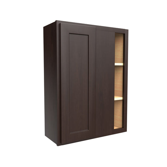 Blind Corner Wall Cabinet | 27"W x 36"H x 12"D | RTA Luxor Espresso