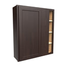 Load image into Gallery viewer, Blind Corner Wall Cabinet | 36&quot;W x 42&quot;H x 12&quot;D | RTA Luxor Espresso
