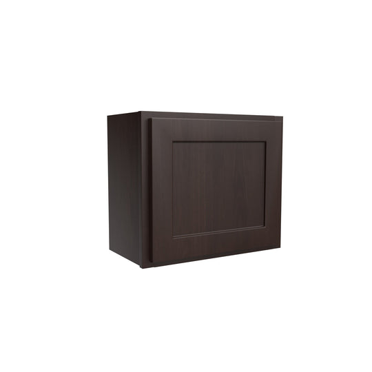 Single Door Wall Cabinet | 21"W x 18"H x 12"D | RTA Luxor Espresso