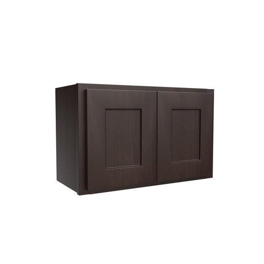 Luxor Espresso - Double Door Wall Cabinet | 24"W x 15"H x 12"D