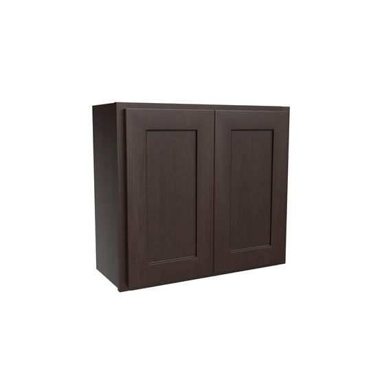 Luxor Espresso - Double Door Wall Cabinet | 27"W x 24"H x 12"D