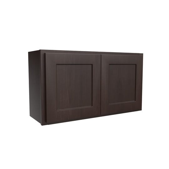 2 Door Wall Cabinet | 33"W x 18"H x 12"D | RTA Luxor Espresso