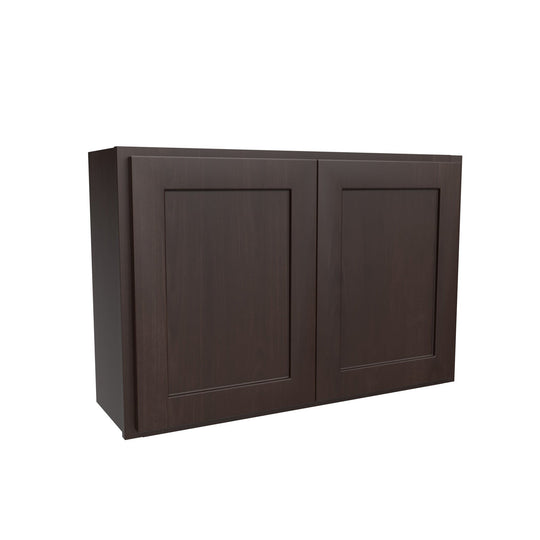 Luxor Espresso - Double Door Wall Cabinet | 36"W x 24"H x 12"D