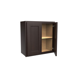 Luxor Espresso - Double Door Wall Cabinet | 24