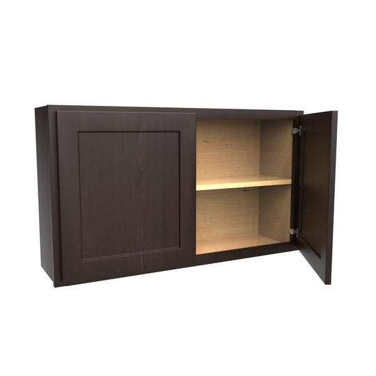 24 inch Wall Cabinet | 42"W x 24"H x 12"D | RTA Luxor Espresso