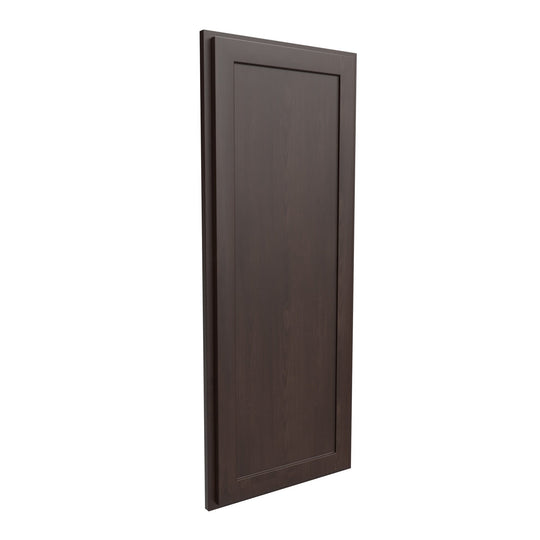 RTA Luxor Espresso - Single Door Wall End Cabinet | 12"W x 42"H x 12"D