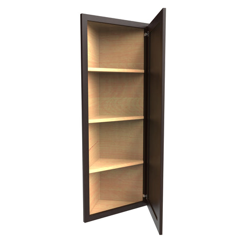 RTA Luxor Espresso - Single Door Wall End Cabinet | 12